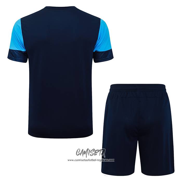 Chandal del Olympique Marsella 2025-2026 Manga Corta Azul - Pantalon Corto
